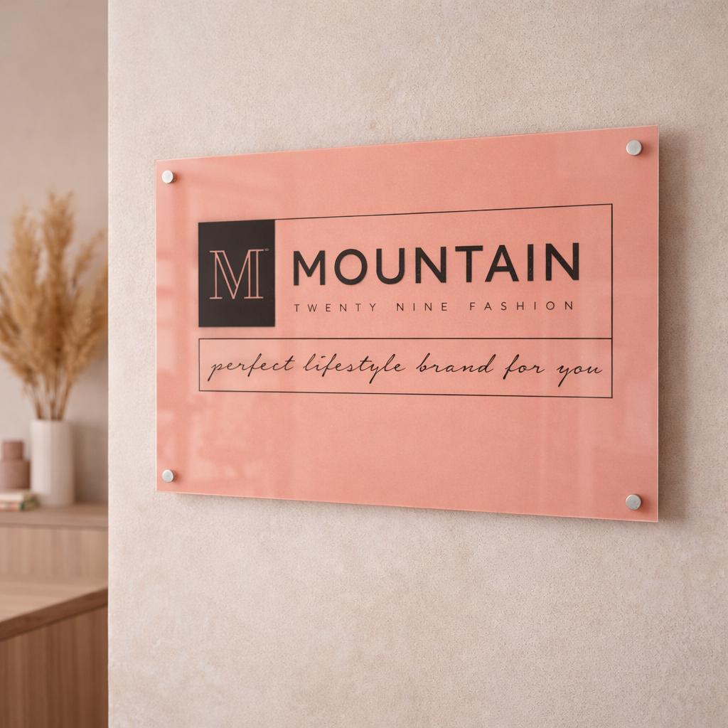 Custom Acrylic Business Sign, Personalized Logo Wall Decor, Modern Office Door Sign