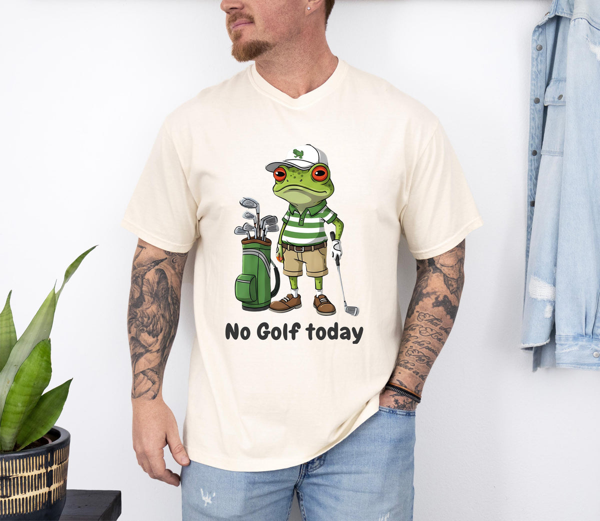 Comfort Colors® No Golf Today T-shirt, Funny Golf Lover Shirt, Golf Dad Gift Tee