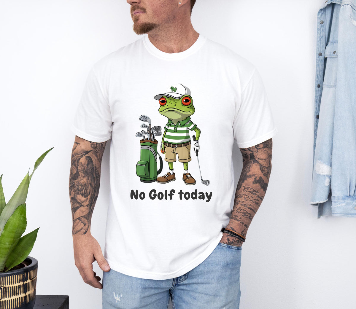 Comfort Colors® No Golf Today T-shirt, Funny Golf Lover Shirt, Golf Dad Gift Tee