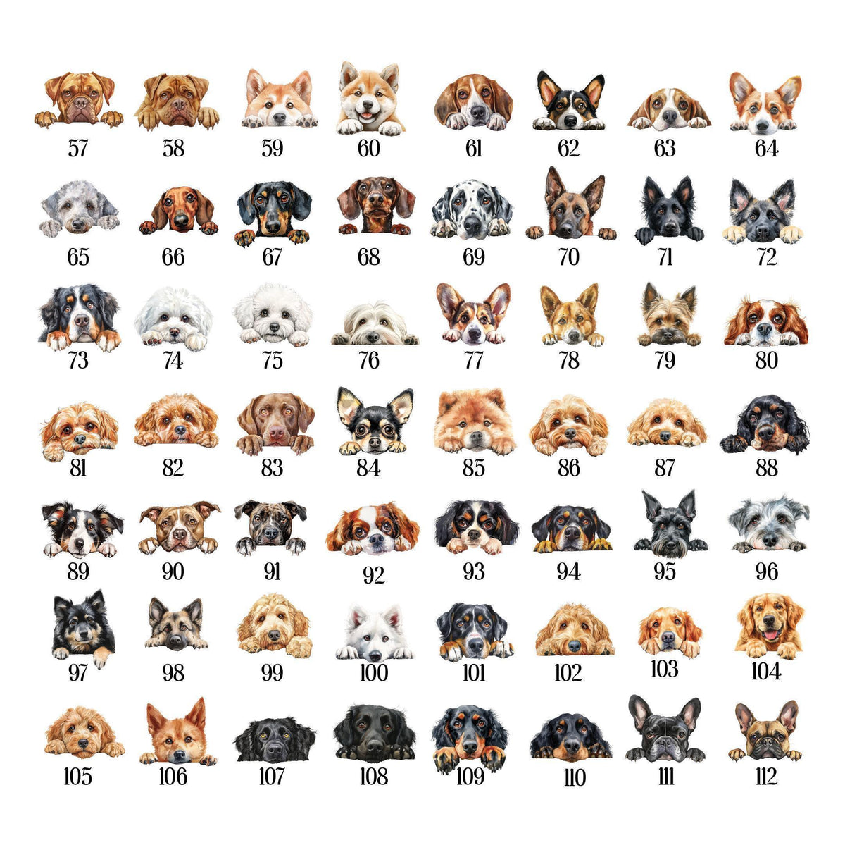 Customizable Dog Portrait & Name Coffee Cup, Personalized Pet Faces Mug, Custom Pets Lover Gift, Dogs Mom Dad Present, New Puppy Owner Gift