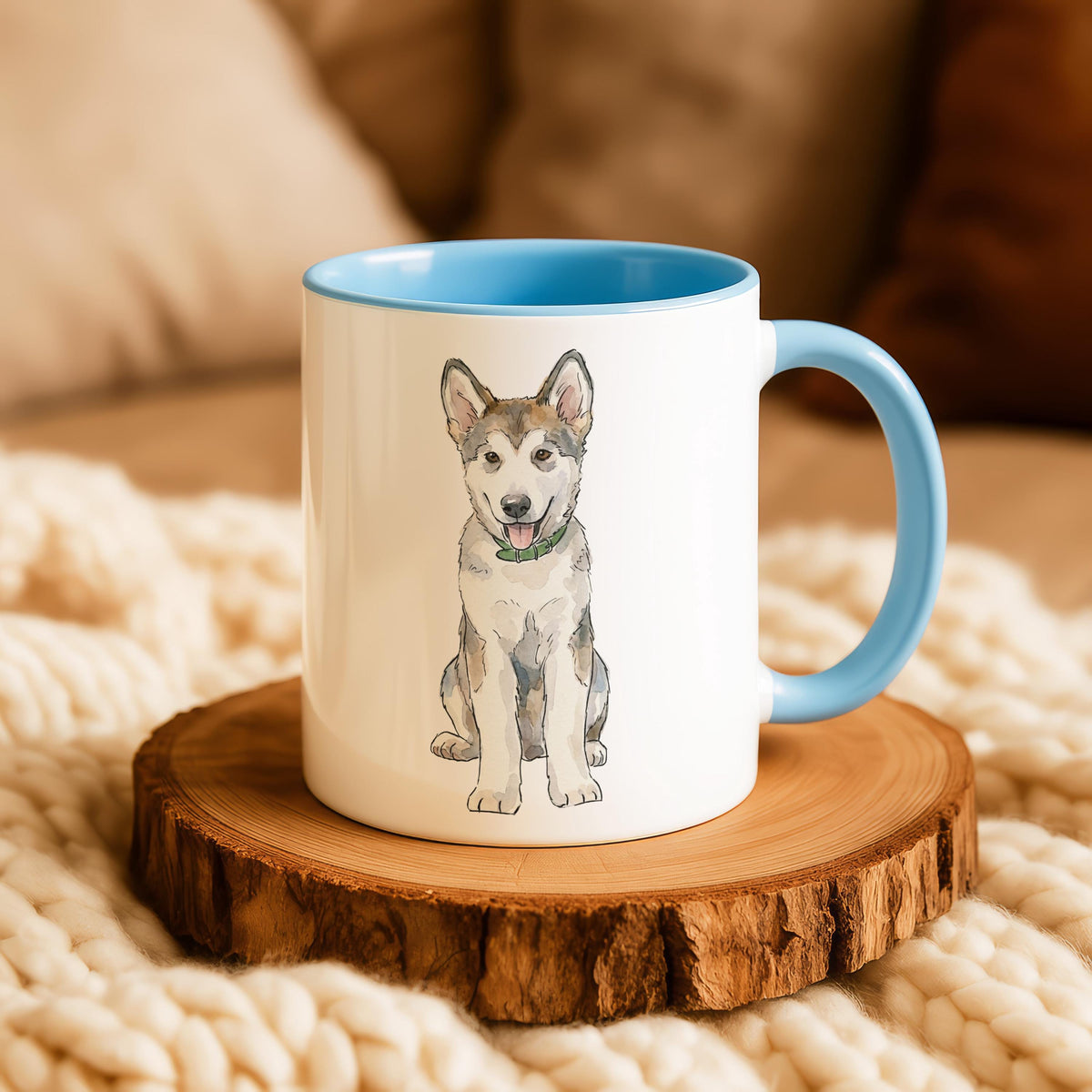 Custom Watercolor Pet Photo Mug, Personalized Cat Portrait & Name Cup, Cats Lover Gift, Paw Print Design Ceramic Cups, Kitten Owner Present