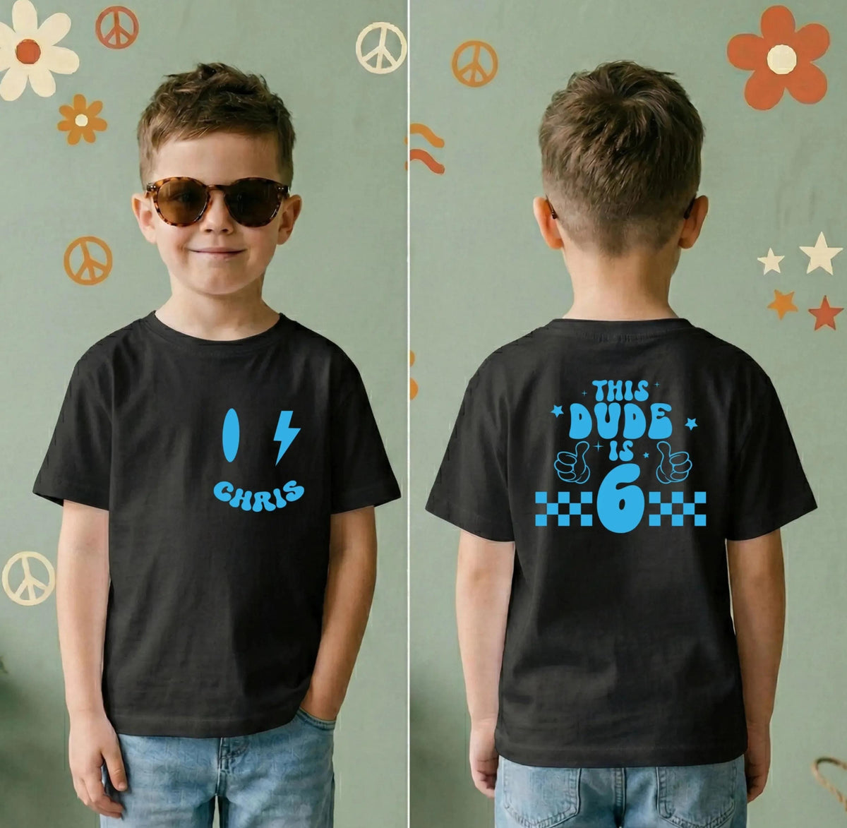 Personalized Groovy Birthday Shirt, Custom Birthday Boy Tee, Birthday Party Kids Gift