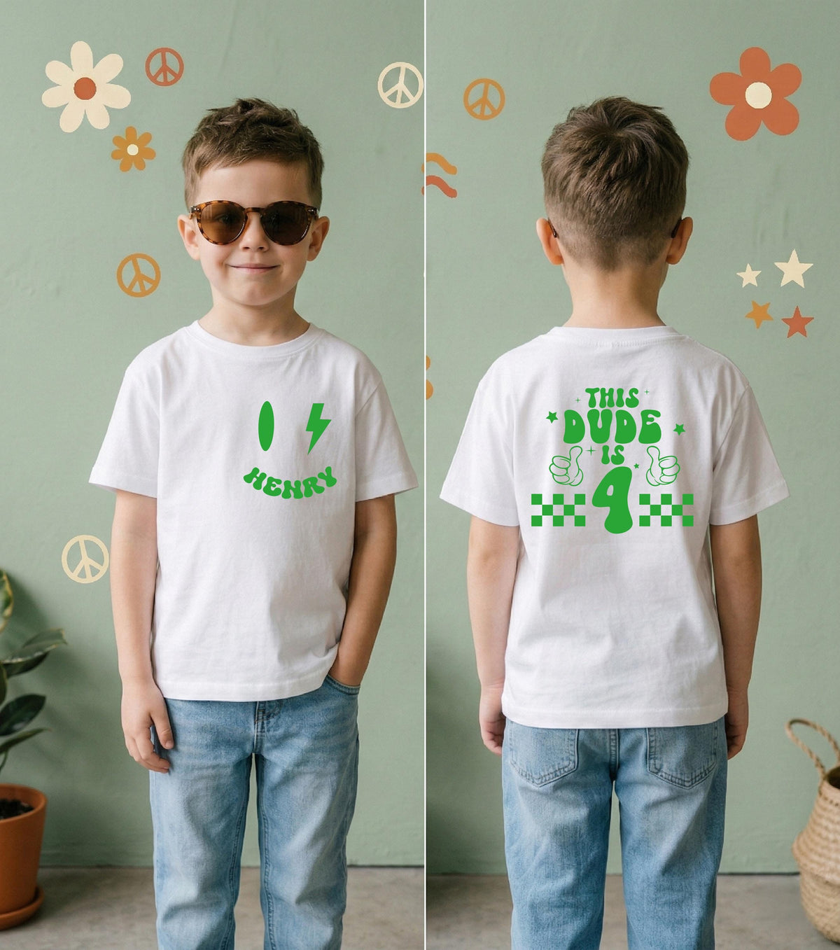 Personalized Groovy Birthday Shirt, Custom Birthday Boy Tee, Birthday Party Kids Gift