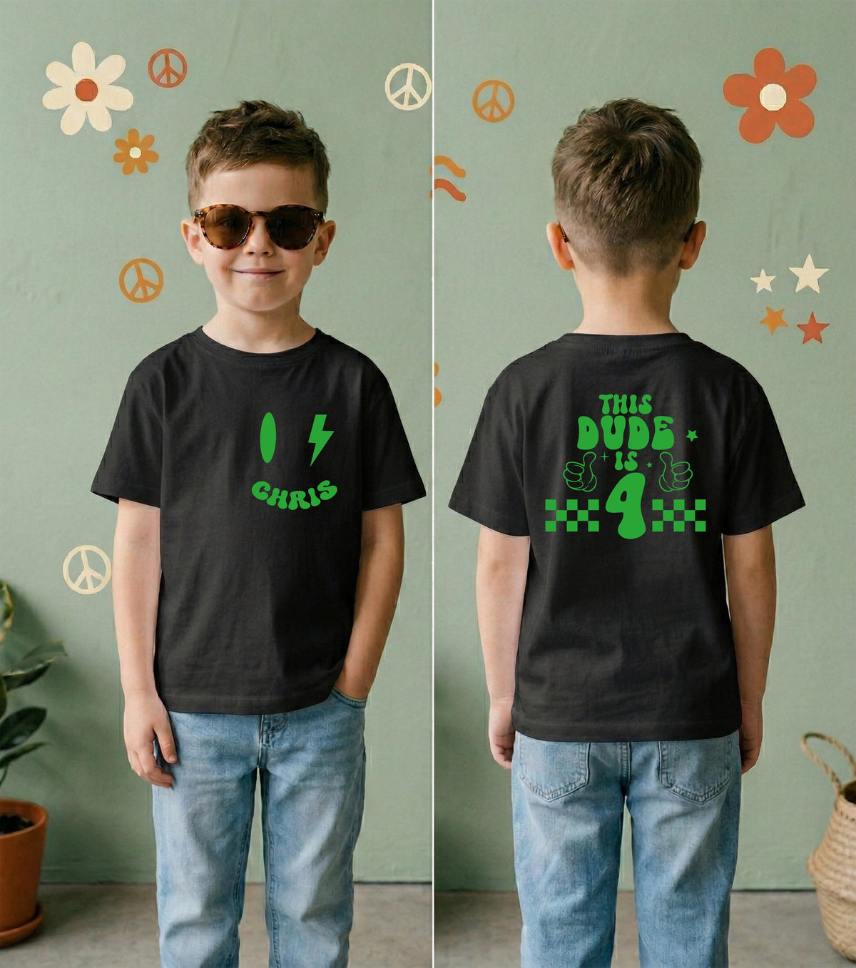 Personalized Groovy Birthday Shirt, Custom Birthday Boy Tee, Birthday Party Kids Gift