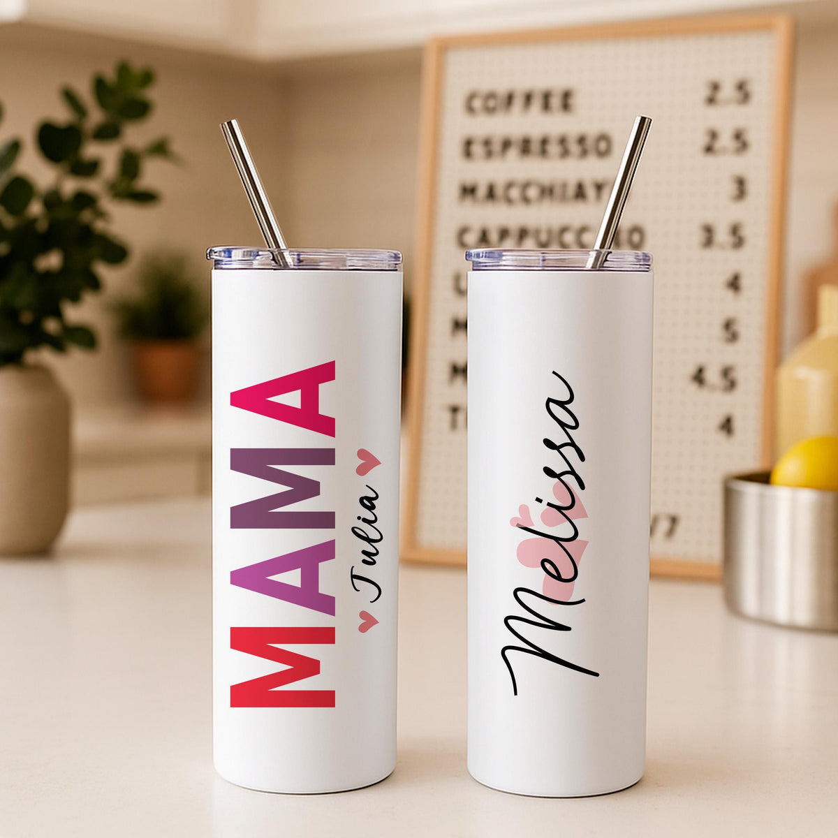 Personalized Mama Tumbler, Custom Mama Cup with Straw, Personalized Mother’s Day Gift