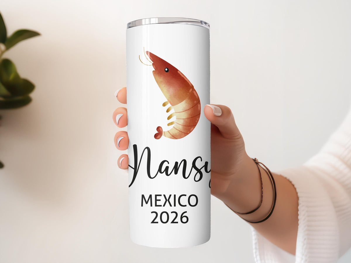 Custom Name Summer Vacation Tumbler, Beach Bachelorette Party Favors