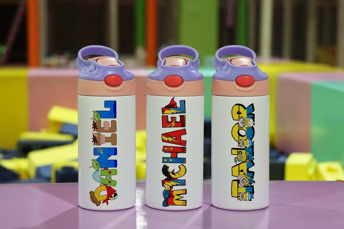 Personalized Kids Tumbler, Customized Steel Water Bottles, Fun Cups for Kids
