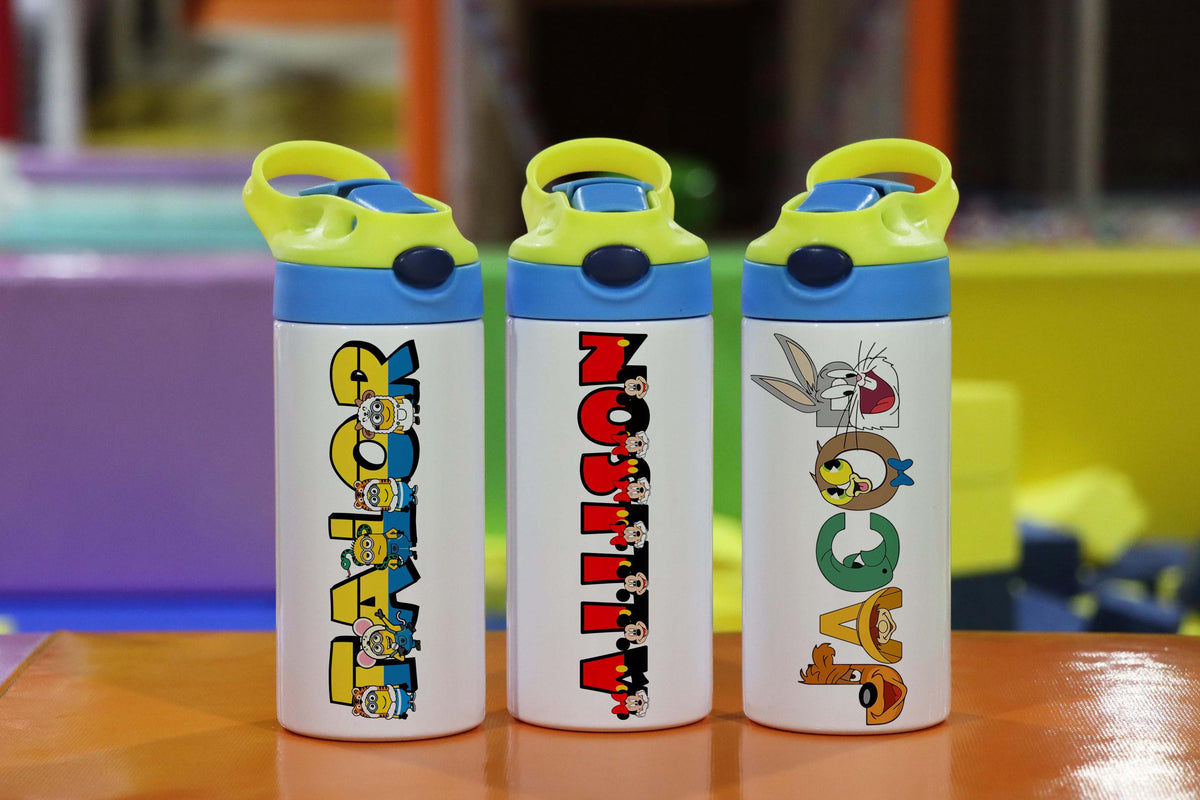 Personalized Kids Tumbler, Customized Steel Water Bottles, Fun Cups for Kids