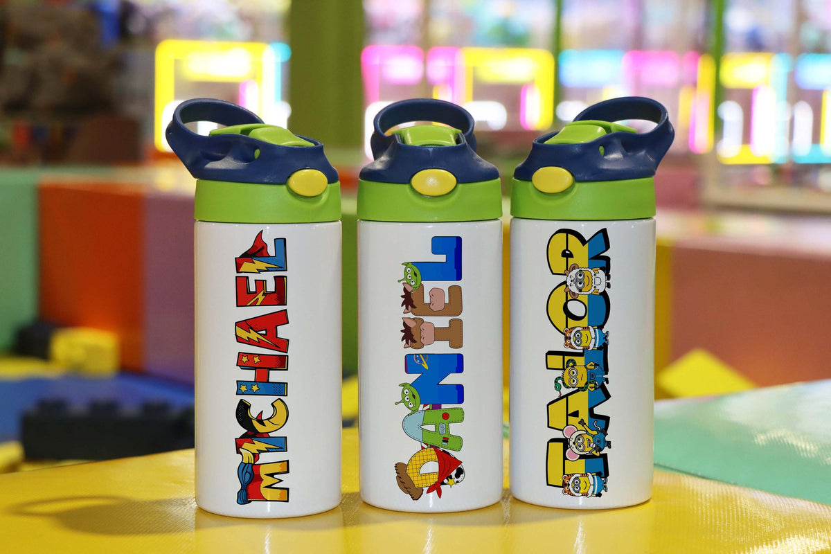 Personalized Kids Tumbler, Customized Steel Water Bottles, Fun Cups for Kids