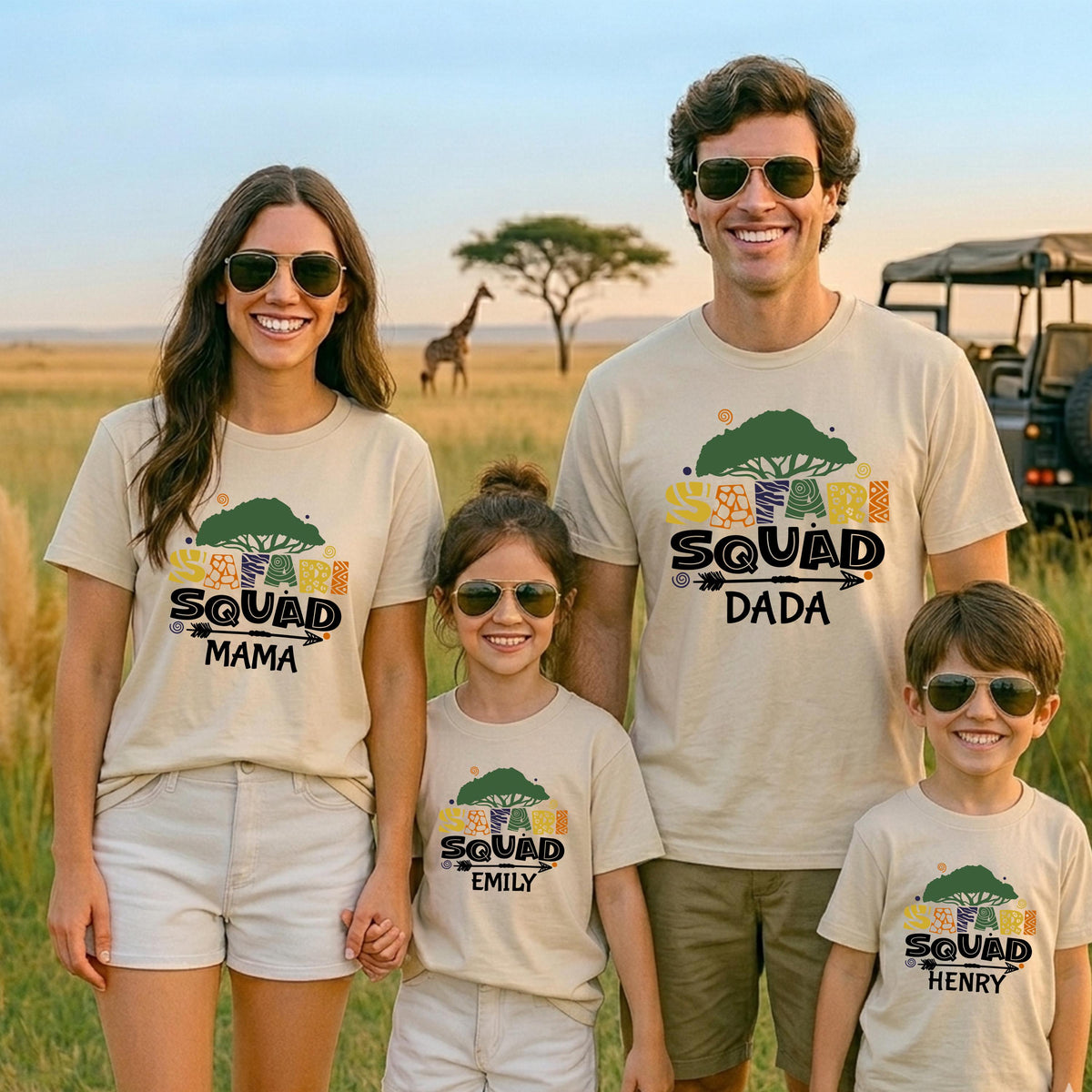 Personalized Safari Squad Family Shirt