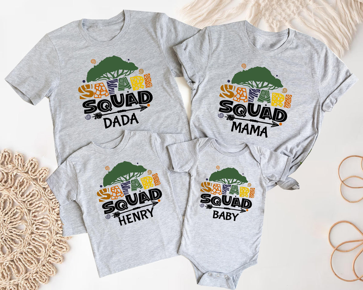Personalized Safari Squad Family Shirt