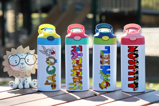 Personalized Kids Tumbler, Customized Steel Water Bottles, Fun Cups for Kids