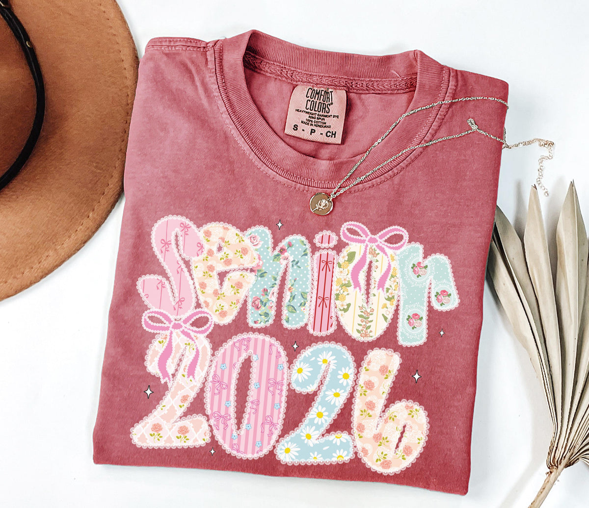 Comfort Colors® Senior 2026 Shirt, Coquette Graduate 2026 T-Shirt, Floral High School Senior Tees, Preppy Senior Tee, Graduation Gift