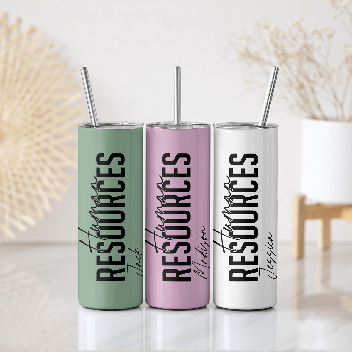Customizable Human Resources Insulated Tumbler, Personalized HR Department Office Cup