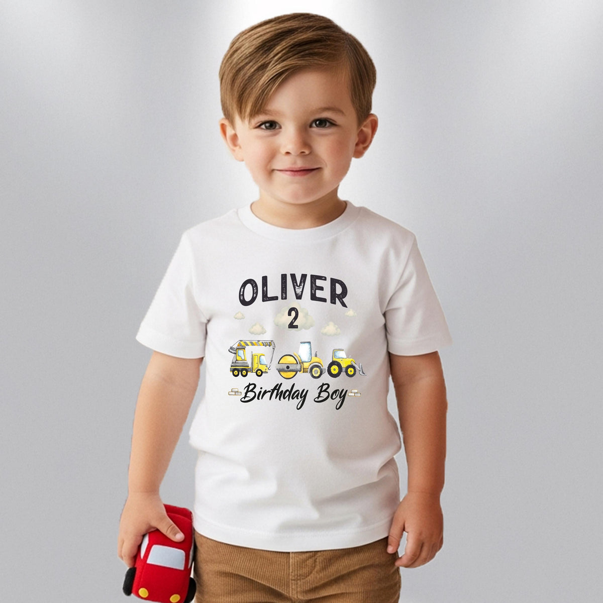 Birthday Truck Shirt, Custom Birthday Party T-Shirt, Birthday Boy Gift Tee