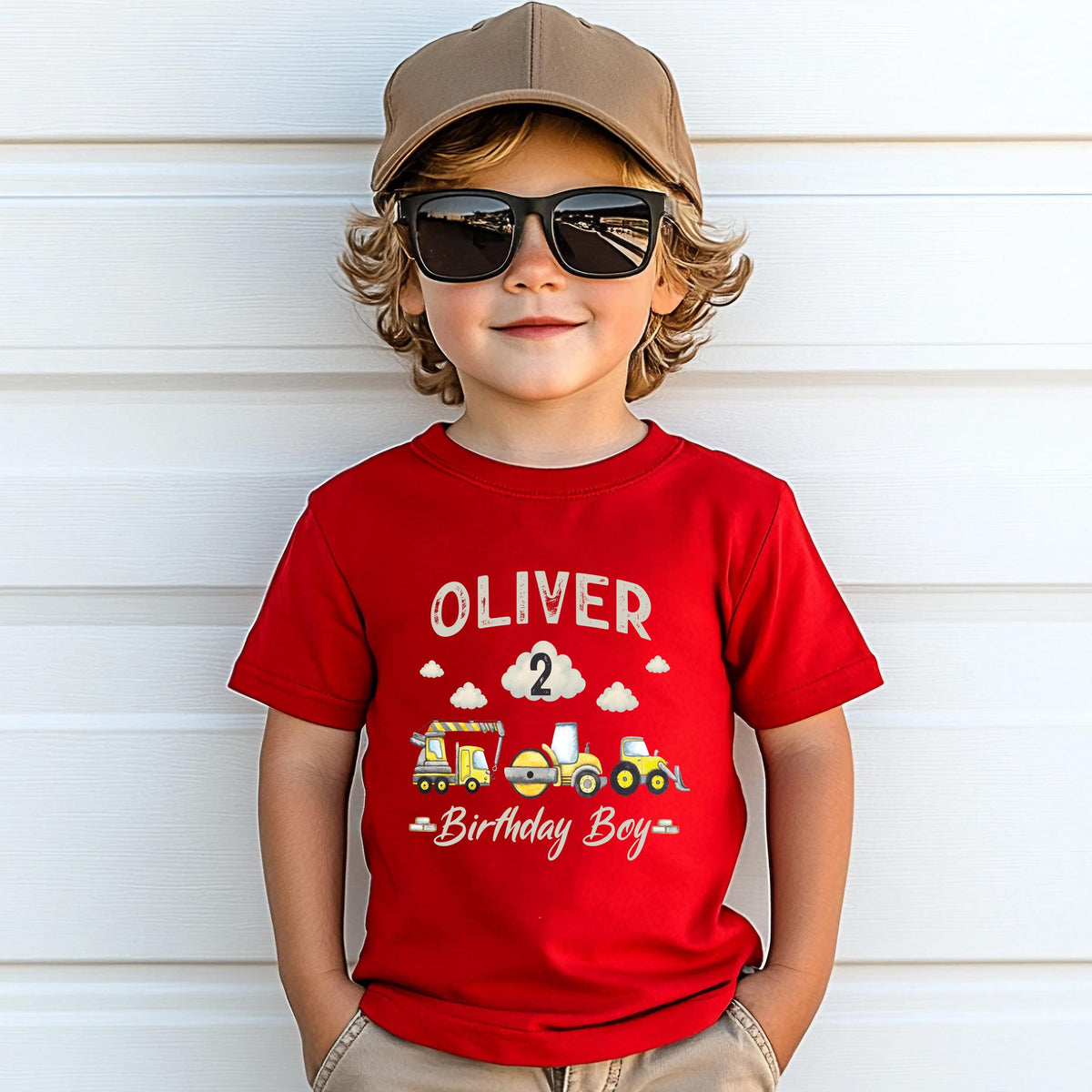 Birthday Truck Family Shirt, Custom Birthday Party T-Shirt, Birthday Boy Gift Tees