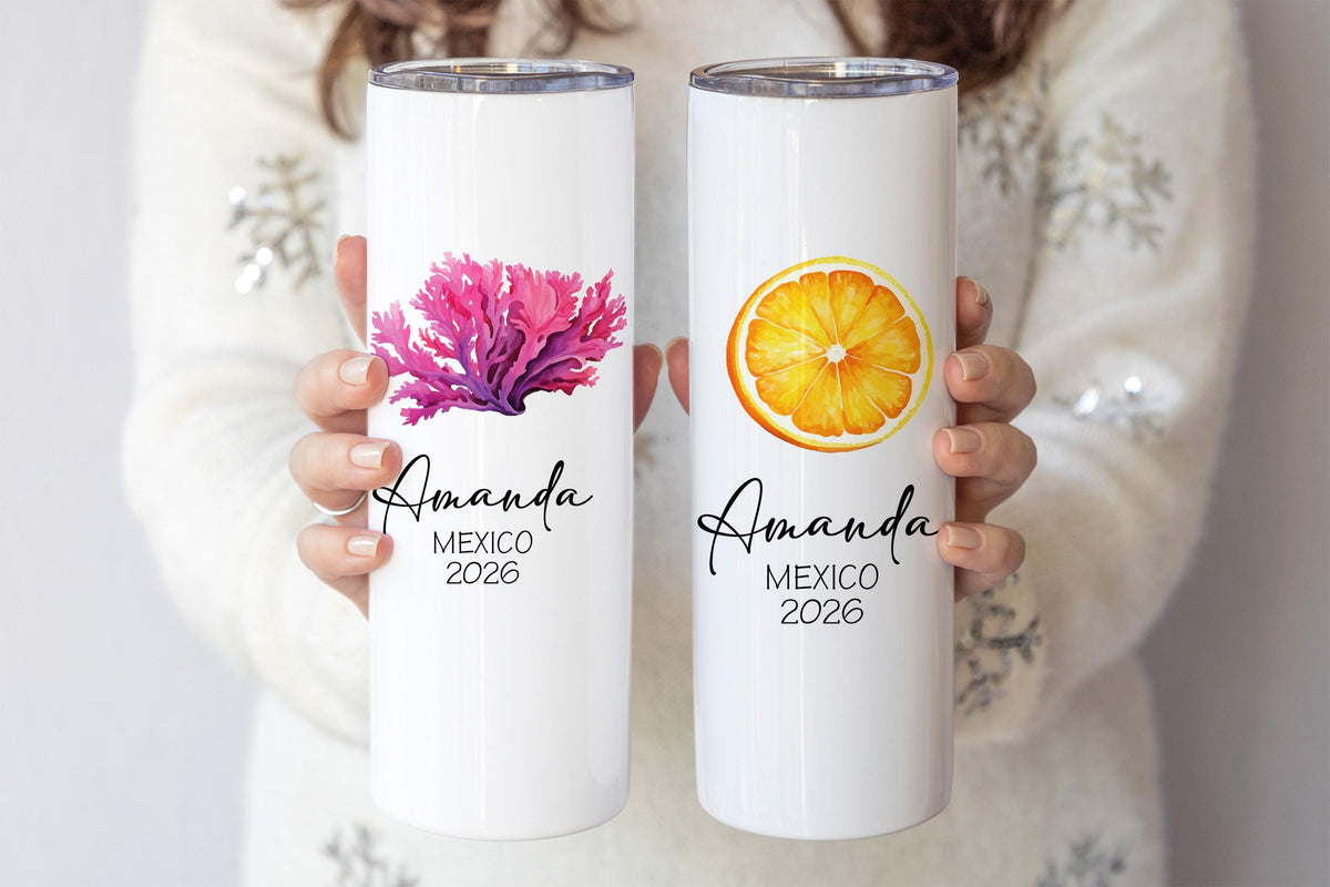 Custom Vacation Tumbler, Customizable Summer Vibes Tumblers, Holiday Tumbler, Vacation Gift Cup