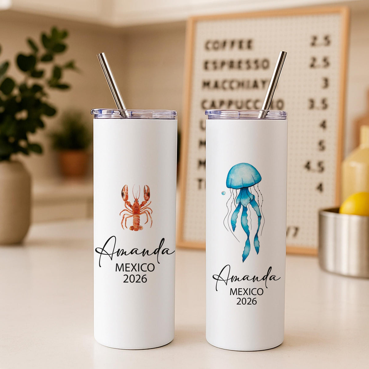 Custom Vacation Tumbler, Customizable Summer Vibes Tumblers, Holiday Tumbler, Vacation Gift Cup