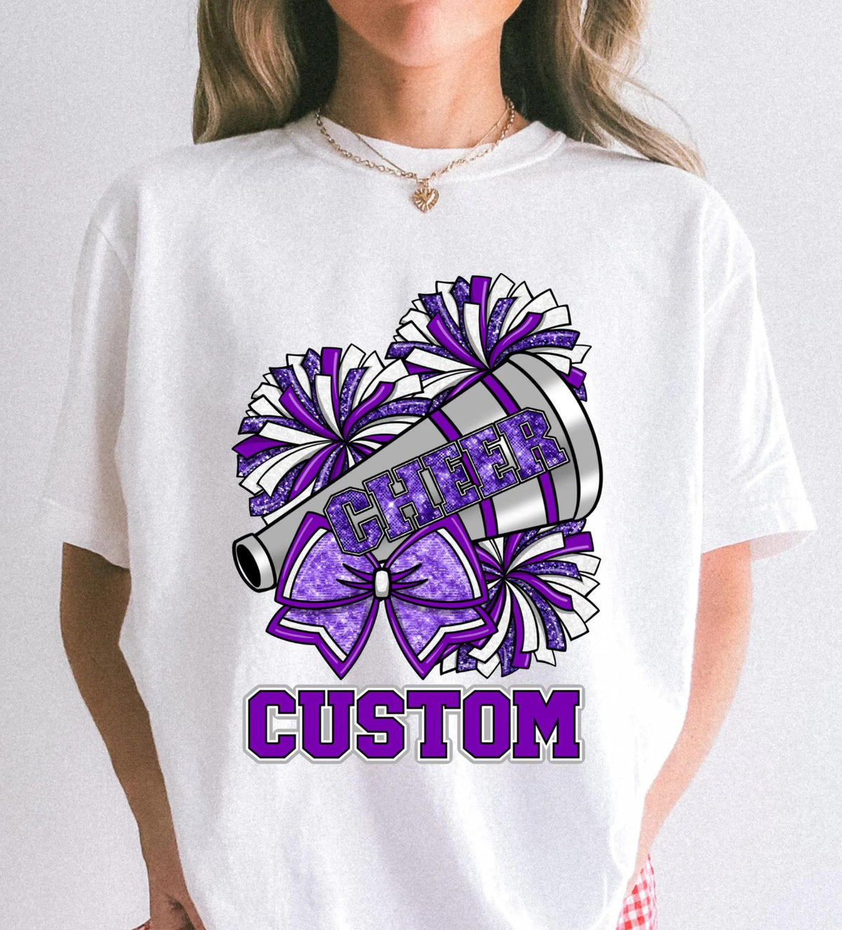 Custom Cheerleader T-Shirt, Sports Mom Gift, Team Mama Tee