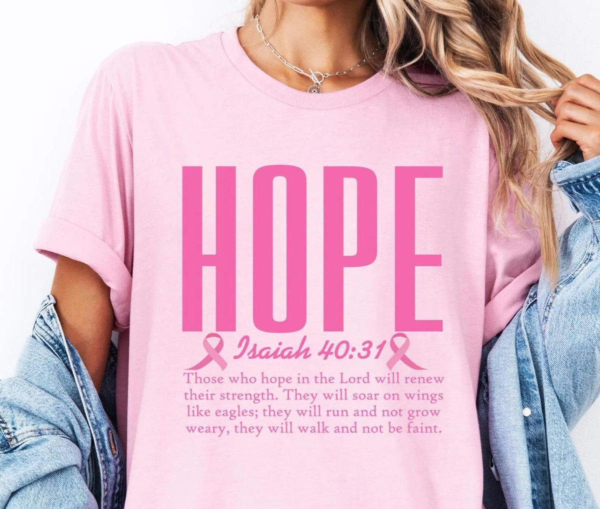 Hope T-shirt, Christian Breast Cancer Shirt, Cancer Awareness Gift