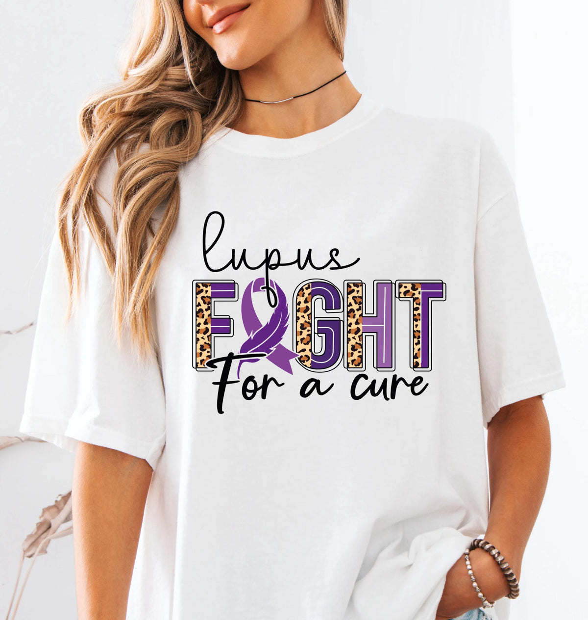 Comfort Colors® Coquette Lupus Fighter T-Shirt, Lupus Support Shirt, Lupus Awareness Gift Tee