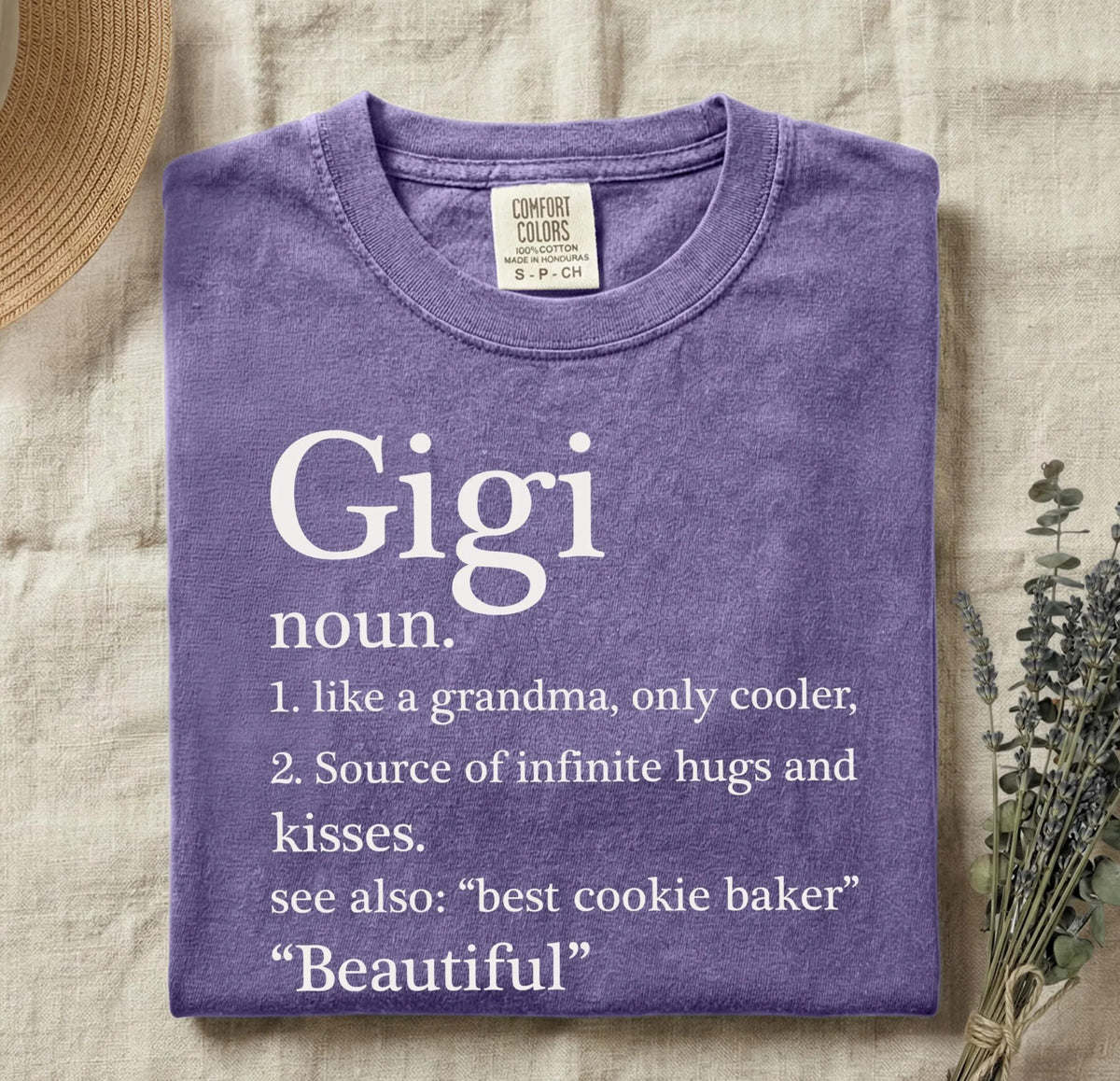 Comfort Colors® Gigi Noun Shirt, Funny Grandma T-shirt, Mother's Day Gift