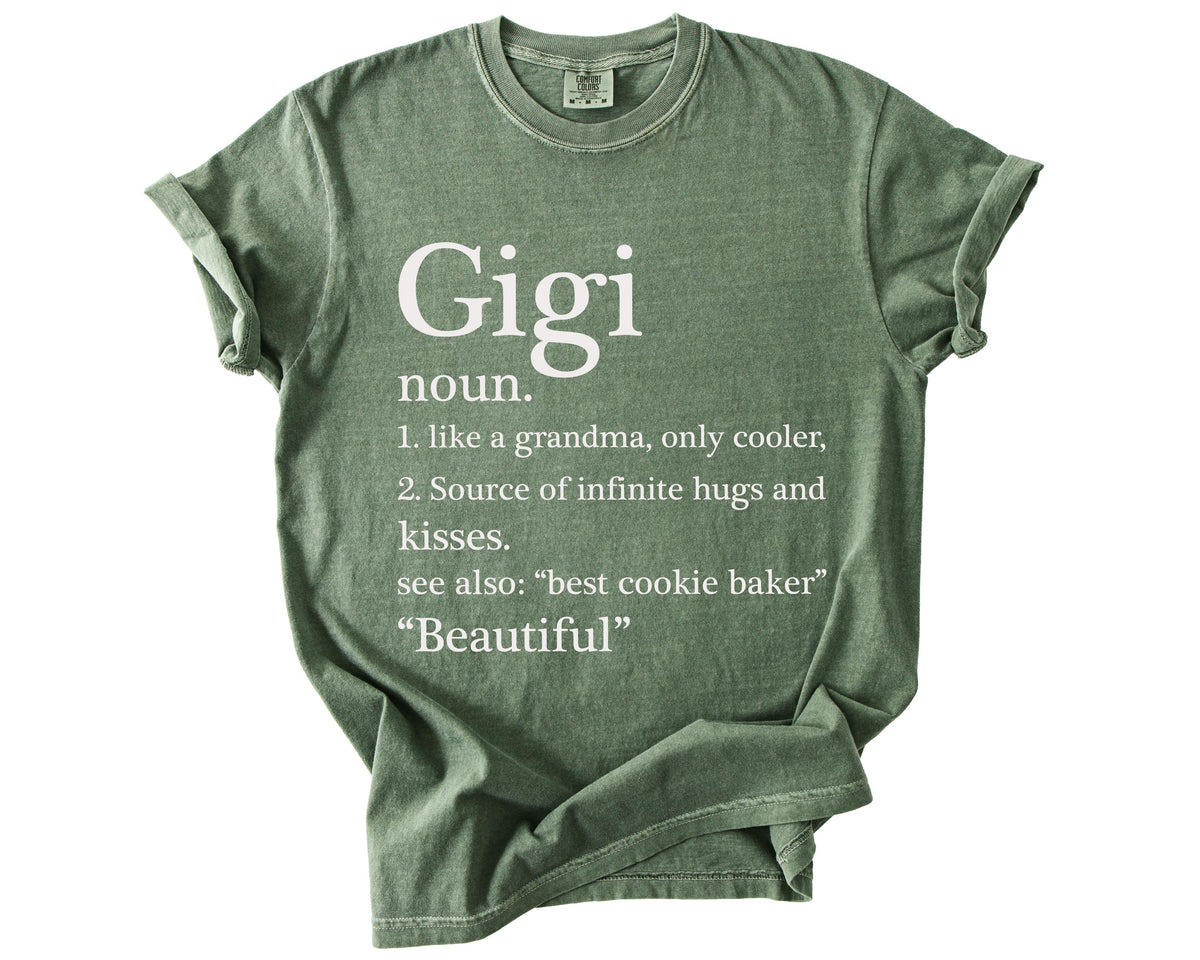 Comfort Colors® Gigi Noun Shirt, Funny Grandma T-shirt, Mother's Day Gift