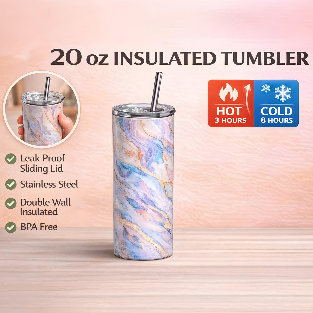 Personalized Adventure Tumbler, Custom Couple Travel Mug, Stainless Steel (20oz)