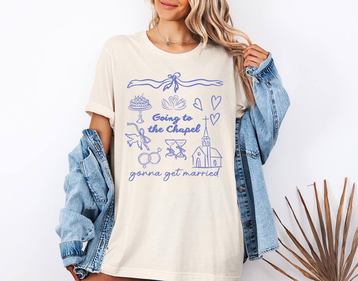 Bachelorette Party T-Shirt, Going to the Chapel Shirt, Bridal Party Gift Tee