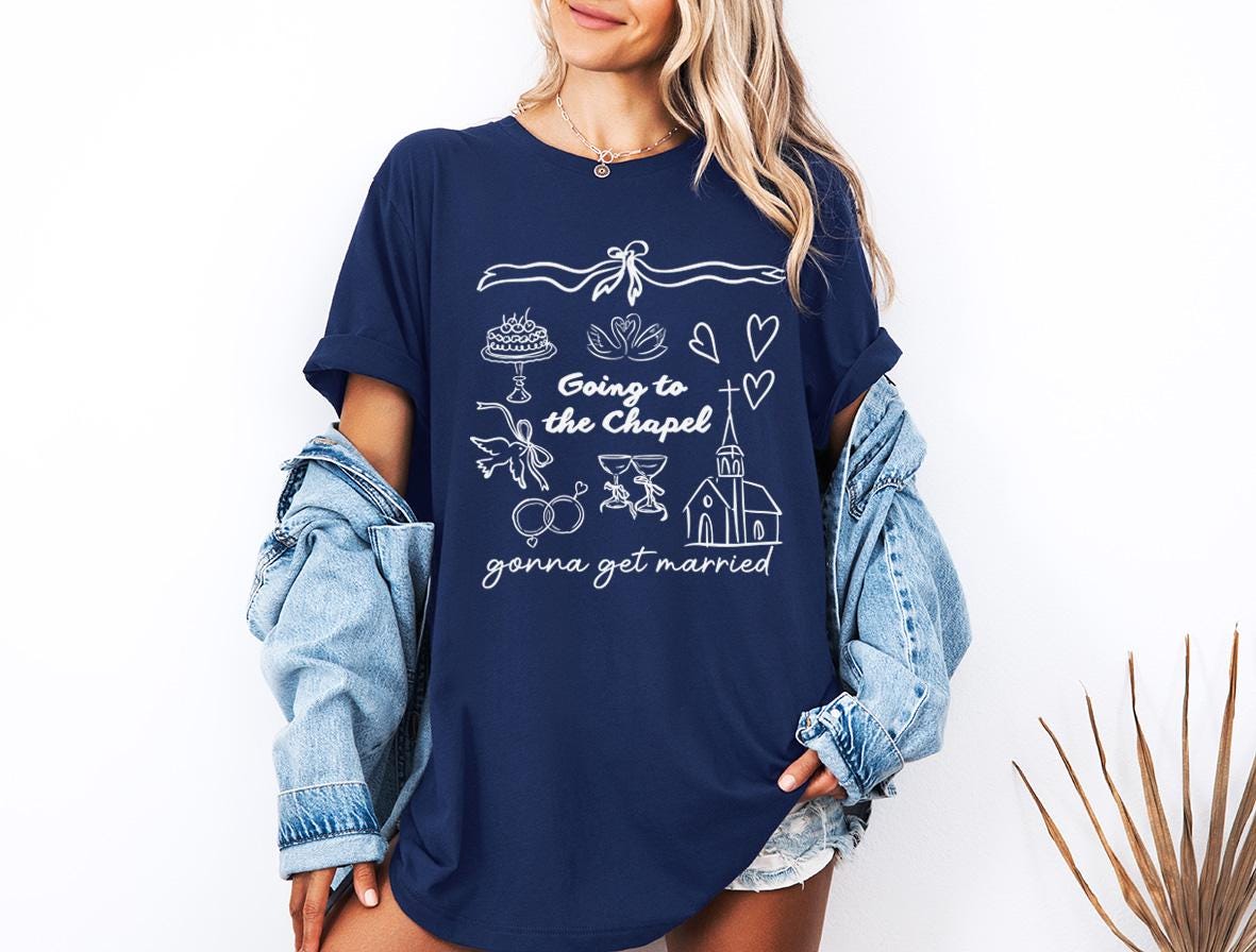 Bachelorette Party T-Shirt, Going to the Chapel Shirt, Bridal Party Gift Tee