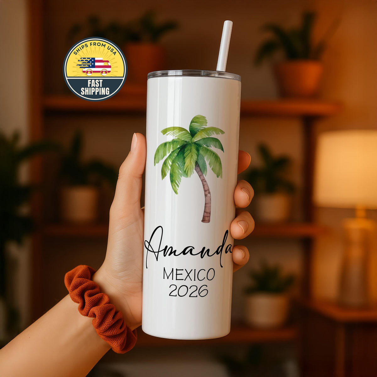 Custom Vacation Tumbler, Customizable Summer Vibes Tumblers, Holiday Tumbler, Vacation Gift Cup