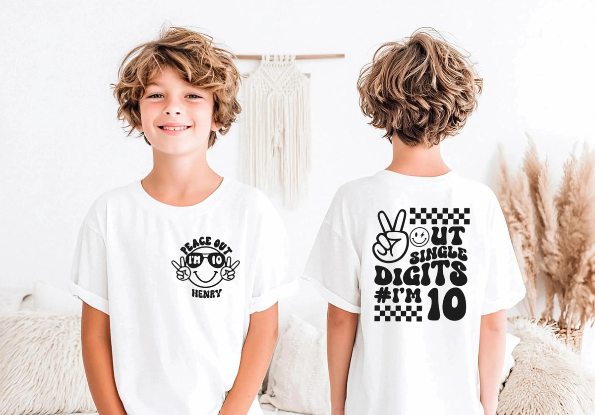Personalized 10th Birthday T-shirt, Birthday Boy Shirt, Tenth Birthday Gift Tee
