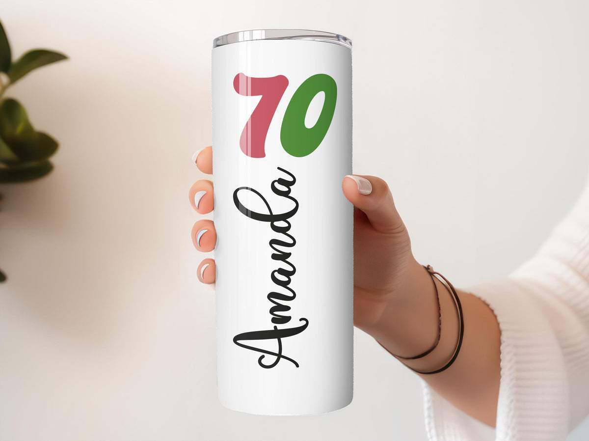 Personalized Birthday Tumbler With Straw, Funny Milestone Age Insulated Cup