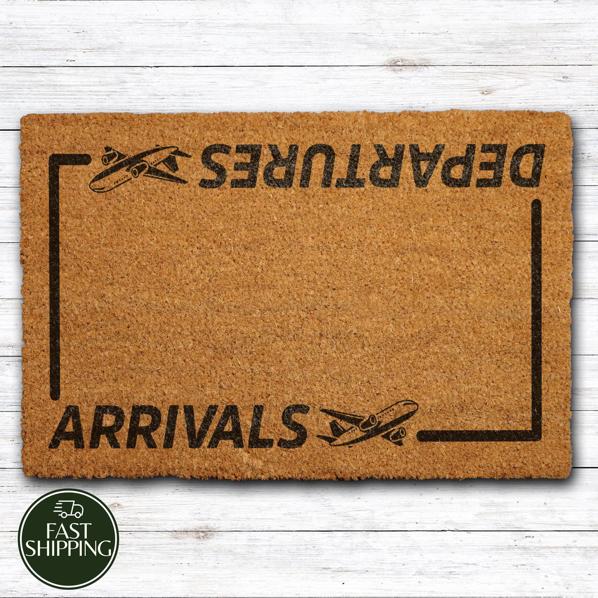 Arrivals - Departures Welcome Mat, Travel Lover Doormat