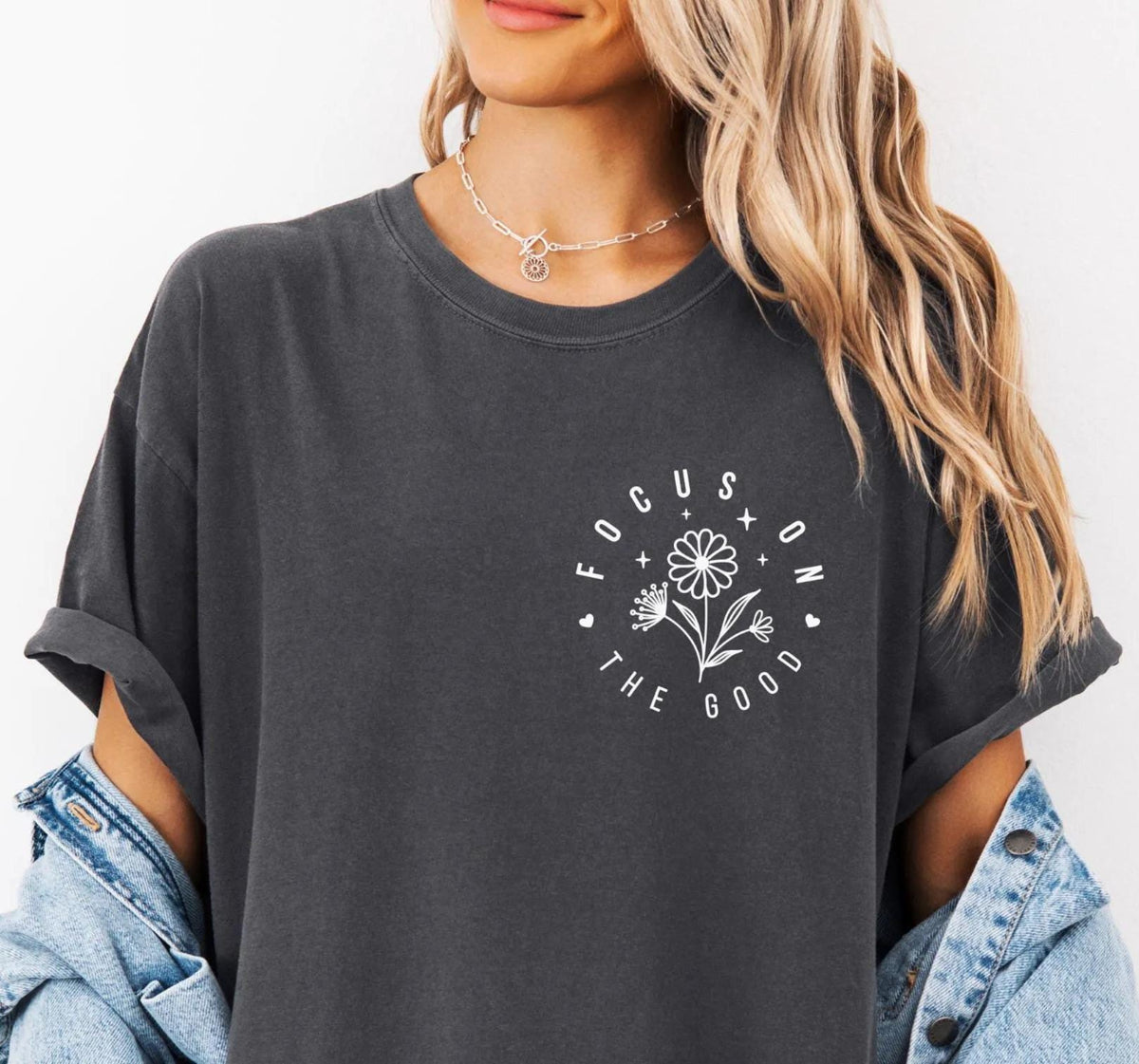 Comfort Colors® Focus on the Good Shirt, Motivational Sweatshirt, Mental Health Tee