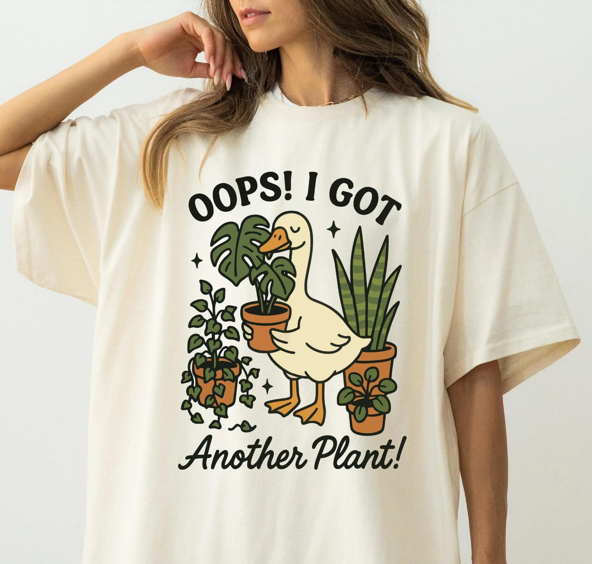 Oops, I Got Another Plant Goose Graphic Shirt