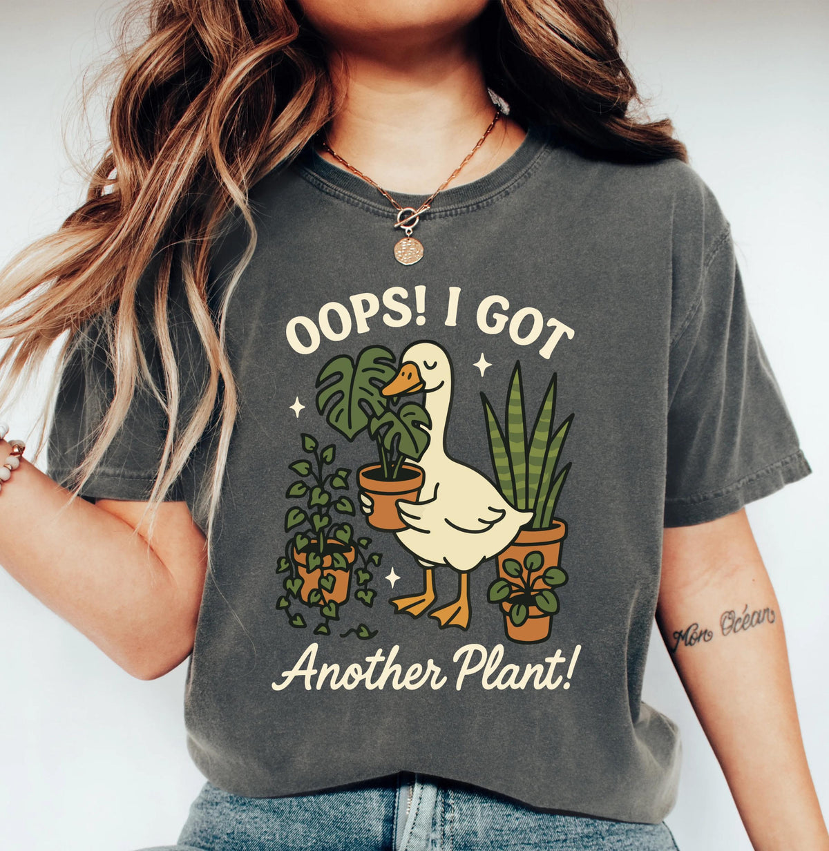 Oops, I Got Another Plant Goose Graphic Shirt
