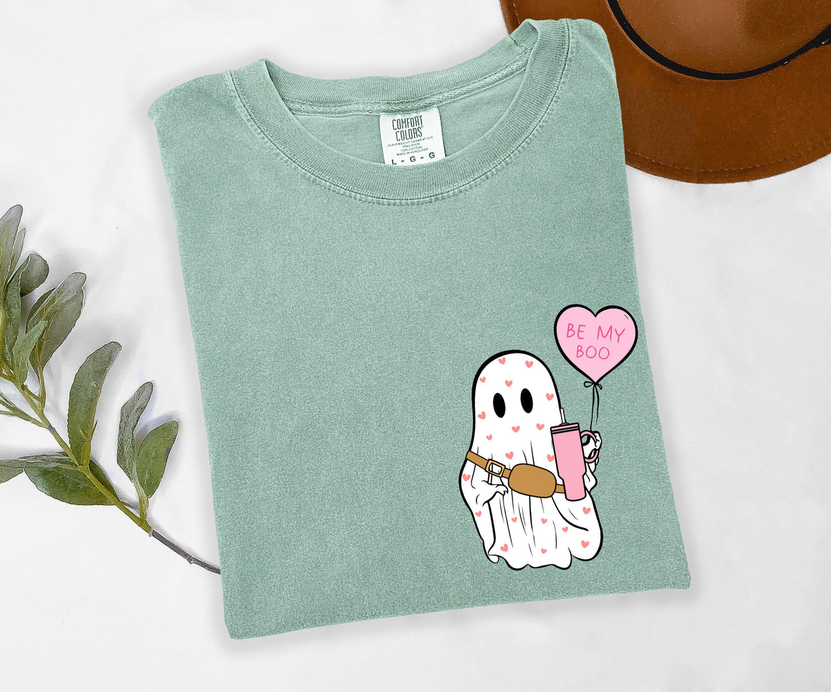 Valentines Day Ghost Shirt Comfort Colors® Shirts, Valentines Day Gift Shirt, Spooky Valentine Sweatshirt, Cute Ghost Valentine Shirt