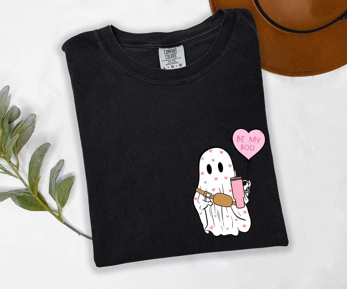 Valentines Day Ghost Shirt Comfort Colors® Shirts, Valentines Day Gift Shirt, Spooky Valentine Sweatshirt, Cute Ghost Valentine Shirt