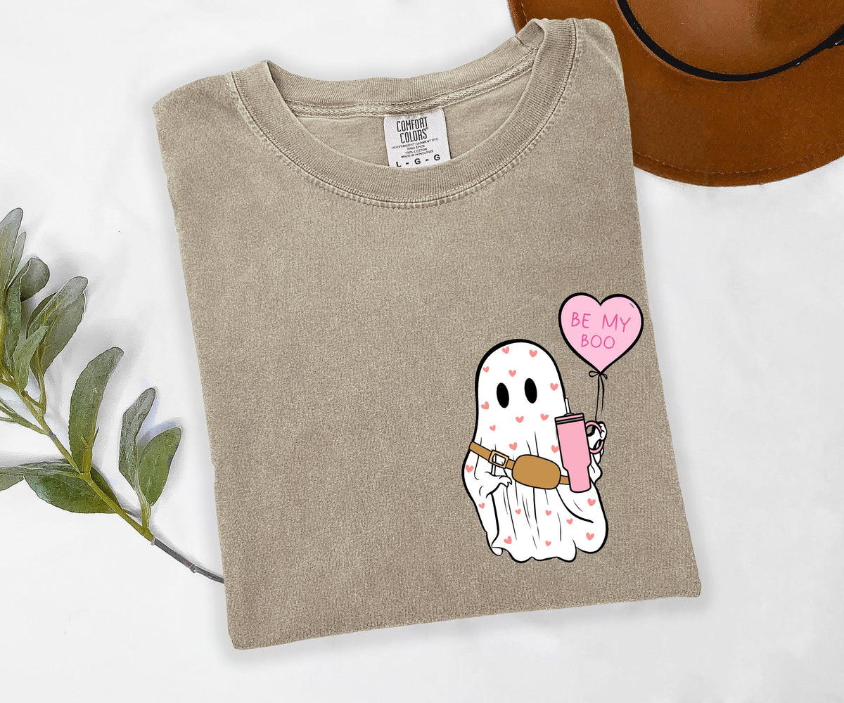 Valentines Day Ghost Shirt Comfort Colors® Shirts, Valentines Day Gift Shirt, Spooky Valentine Sweatshirt, Cute Ghost Valentine Shirt