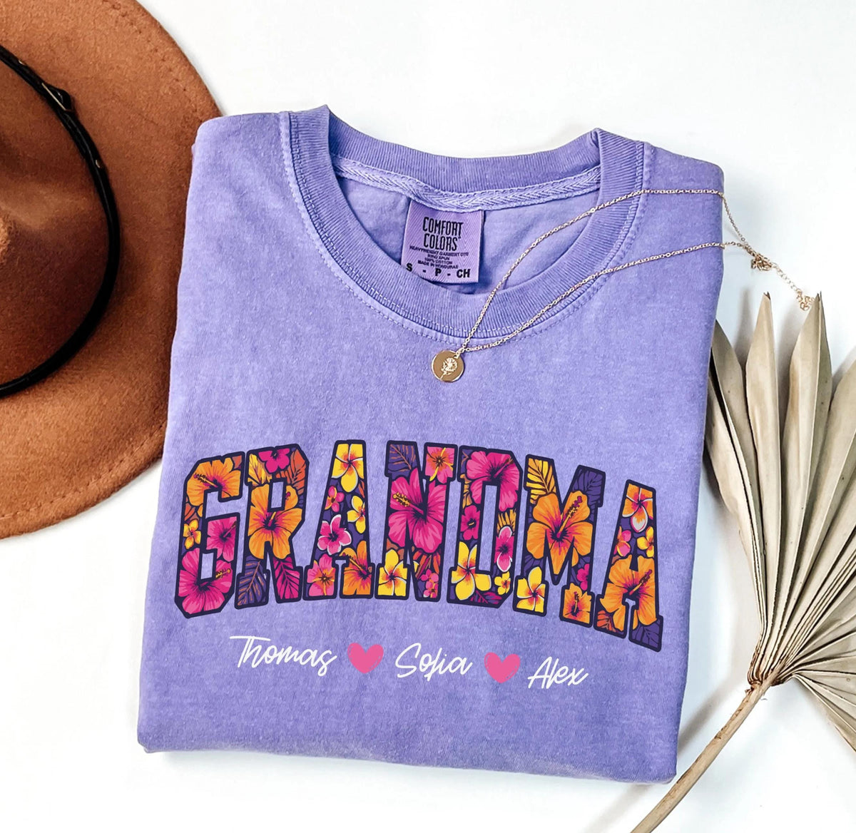 Comfort Colors® Custom Mom Shirt, Personalized Grandma Tee, Mother's Day Gift
