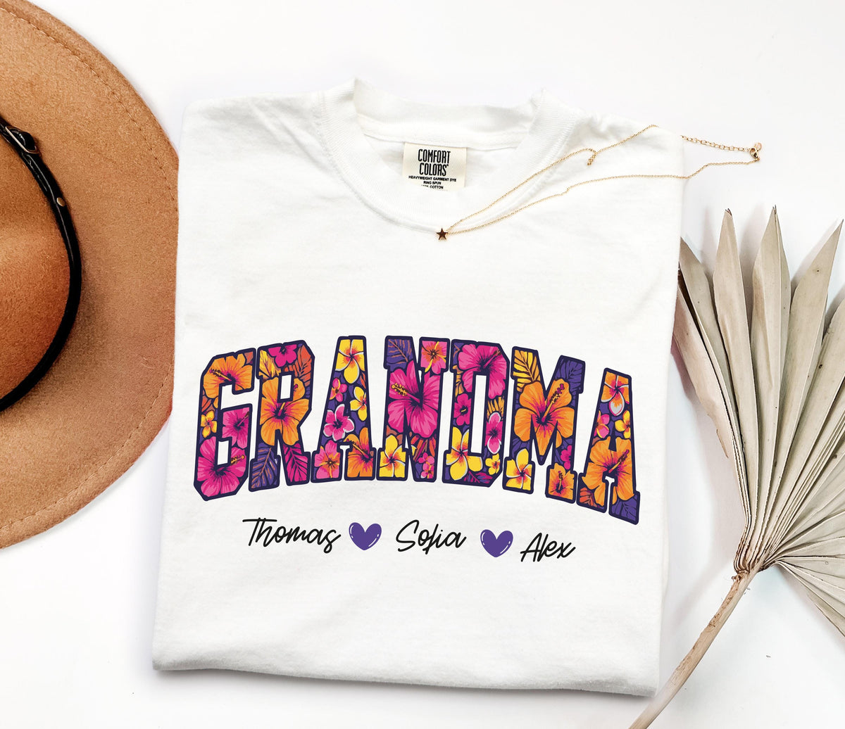 Comfort Colors® Custom Mom Shirt, Personalized Grandma Tee, Mother's Day Gift