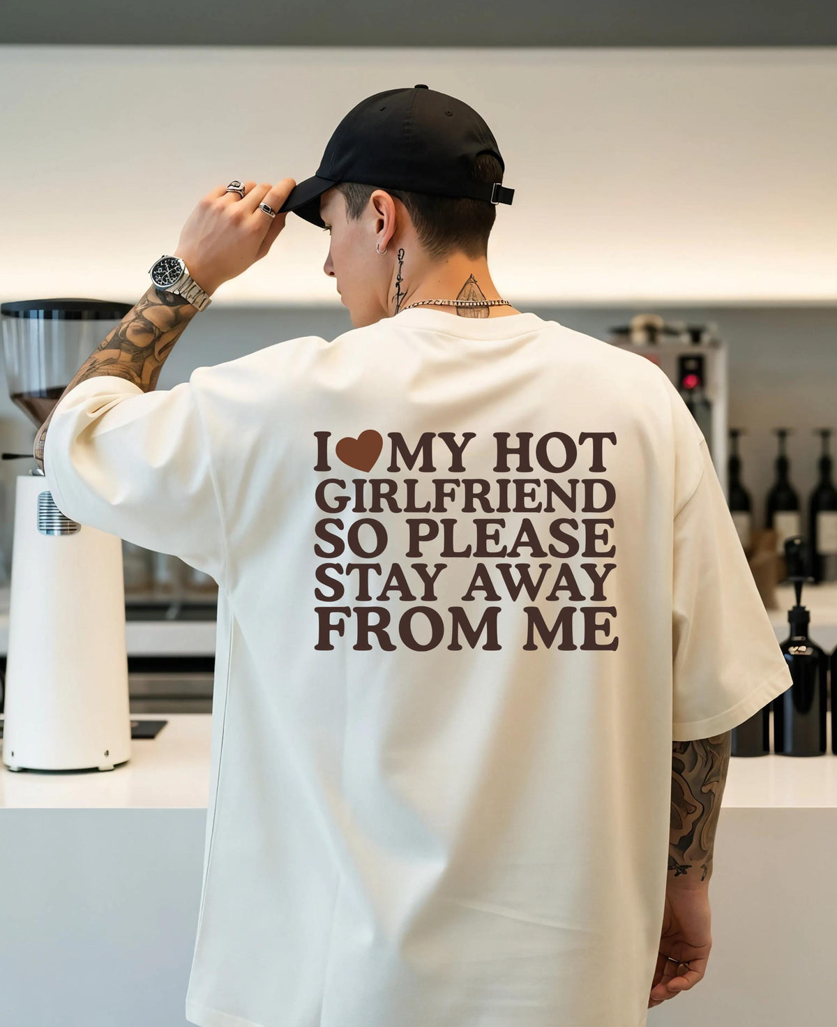 Comfort Colors® I Love My Hot Girlfriend Shirt, Funny Couple Sweater, Valentine’s Day Boyfriend Gift