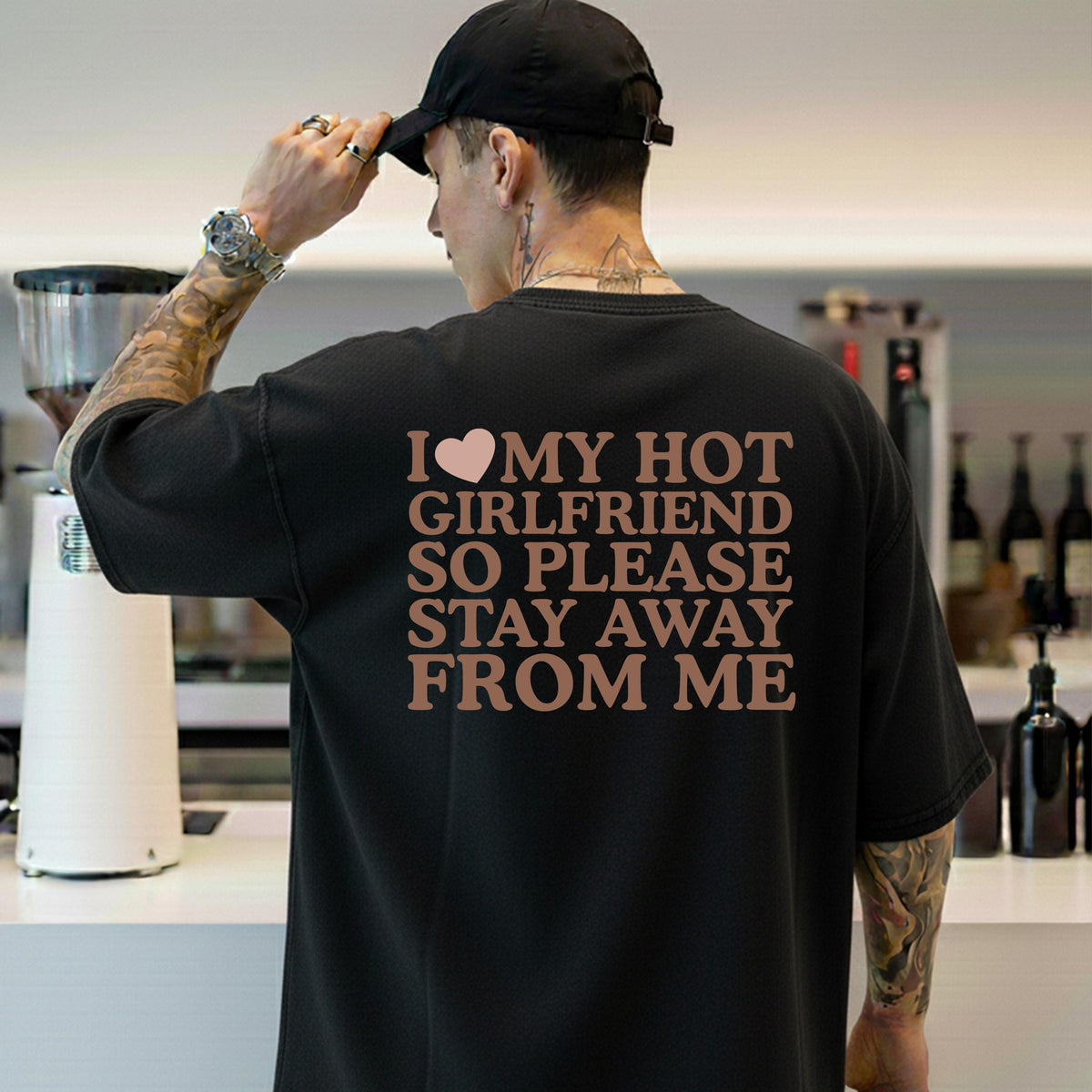 Comfort Colors® I Love My Hot Girlfriend Shirt, Funny Couple Sweater, Valentine’s Day Boyfriend Gift