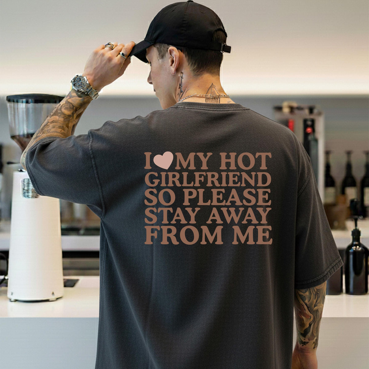 Comfort Colors® I Love My Hot Girlfriend Shirt, Funny Couple Sweater, Valentine’s Day Boyfriend Gift