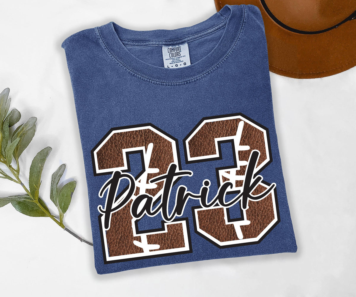 Personalized Football Name and Number Shirt