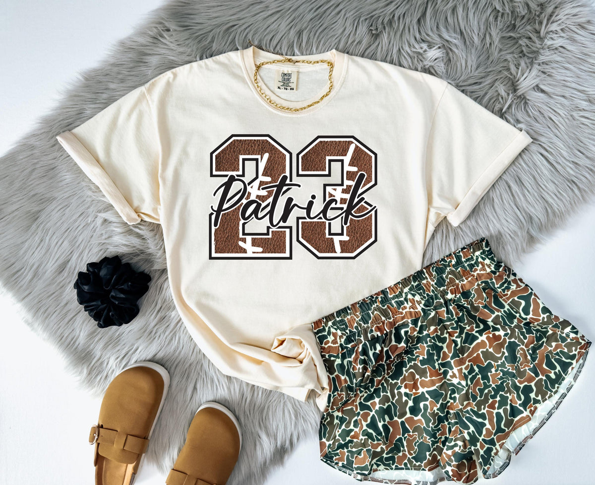 Personalized Football Name and Number Shirt