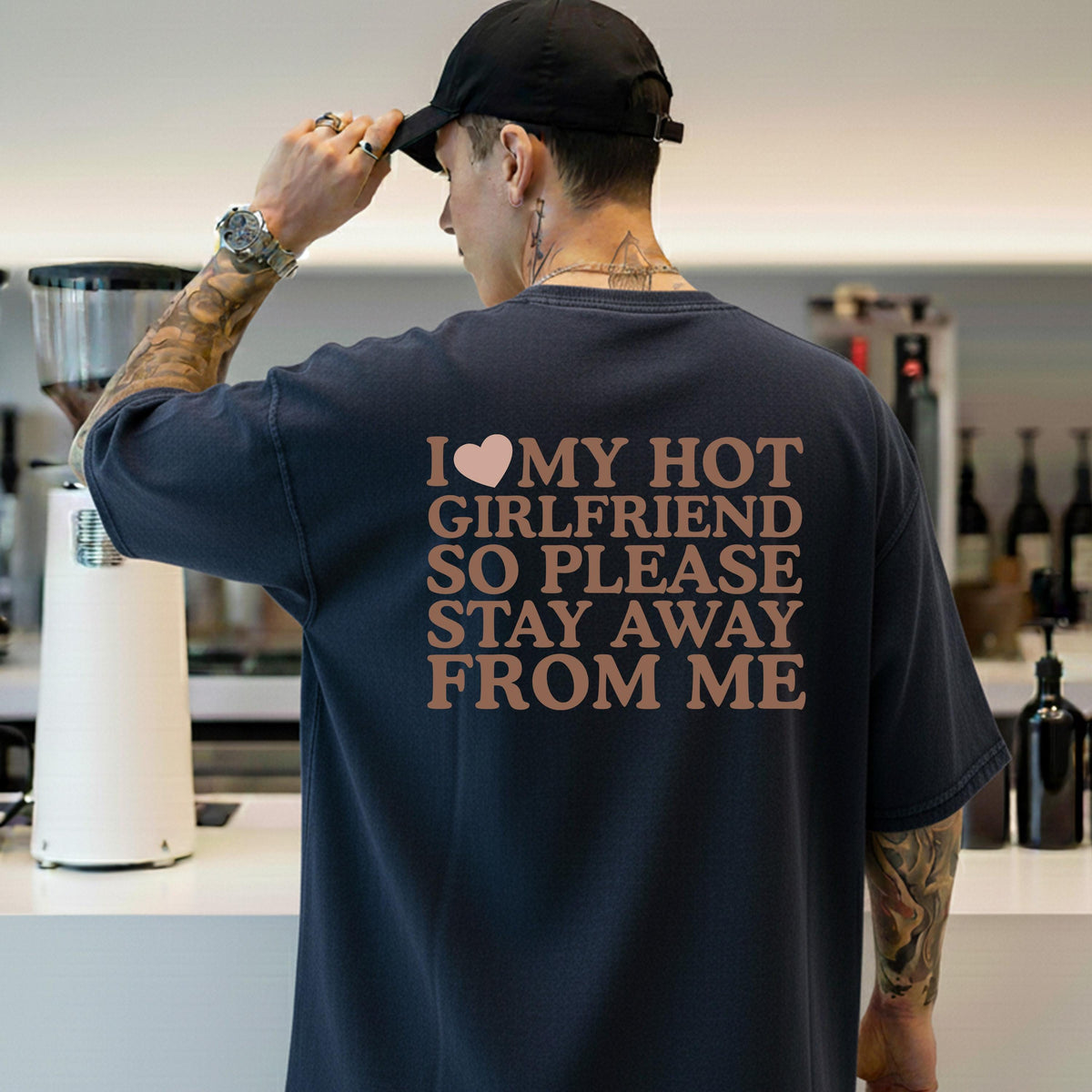 Comfort Colors® I Love My Hot Girlfriend Shirt, Funny Couple Sweater, Valentine’s Day Boyfriend Gift