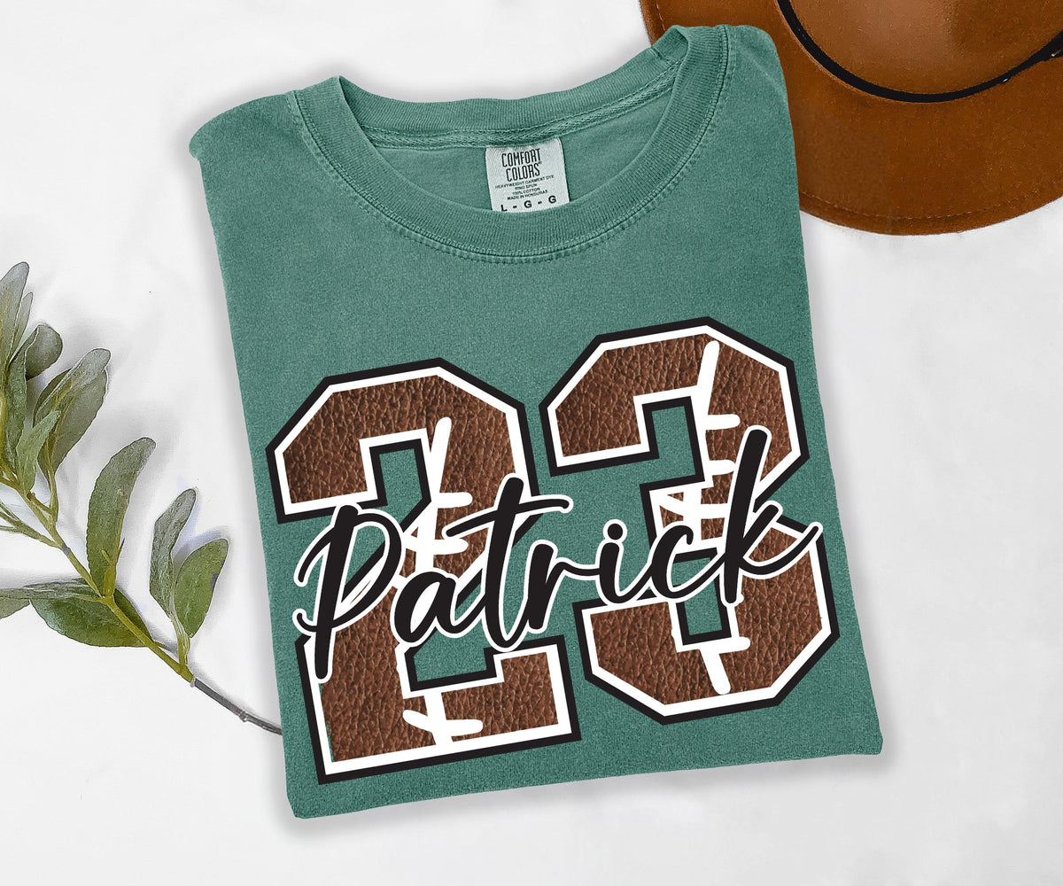 Personalized Football Name and Number Shirt