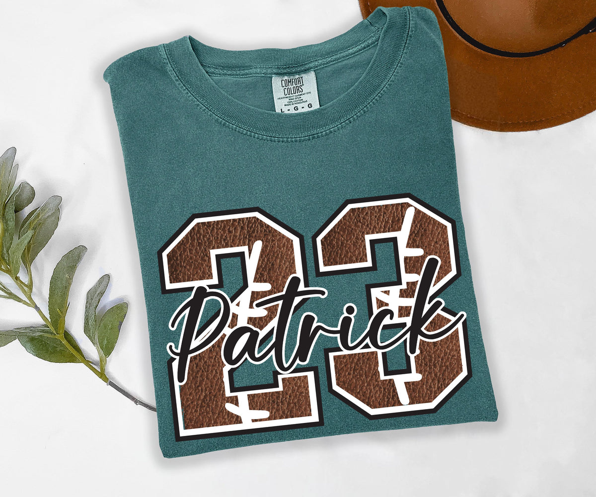 Personalized Football Name and Number Shirt